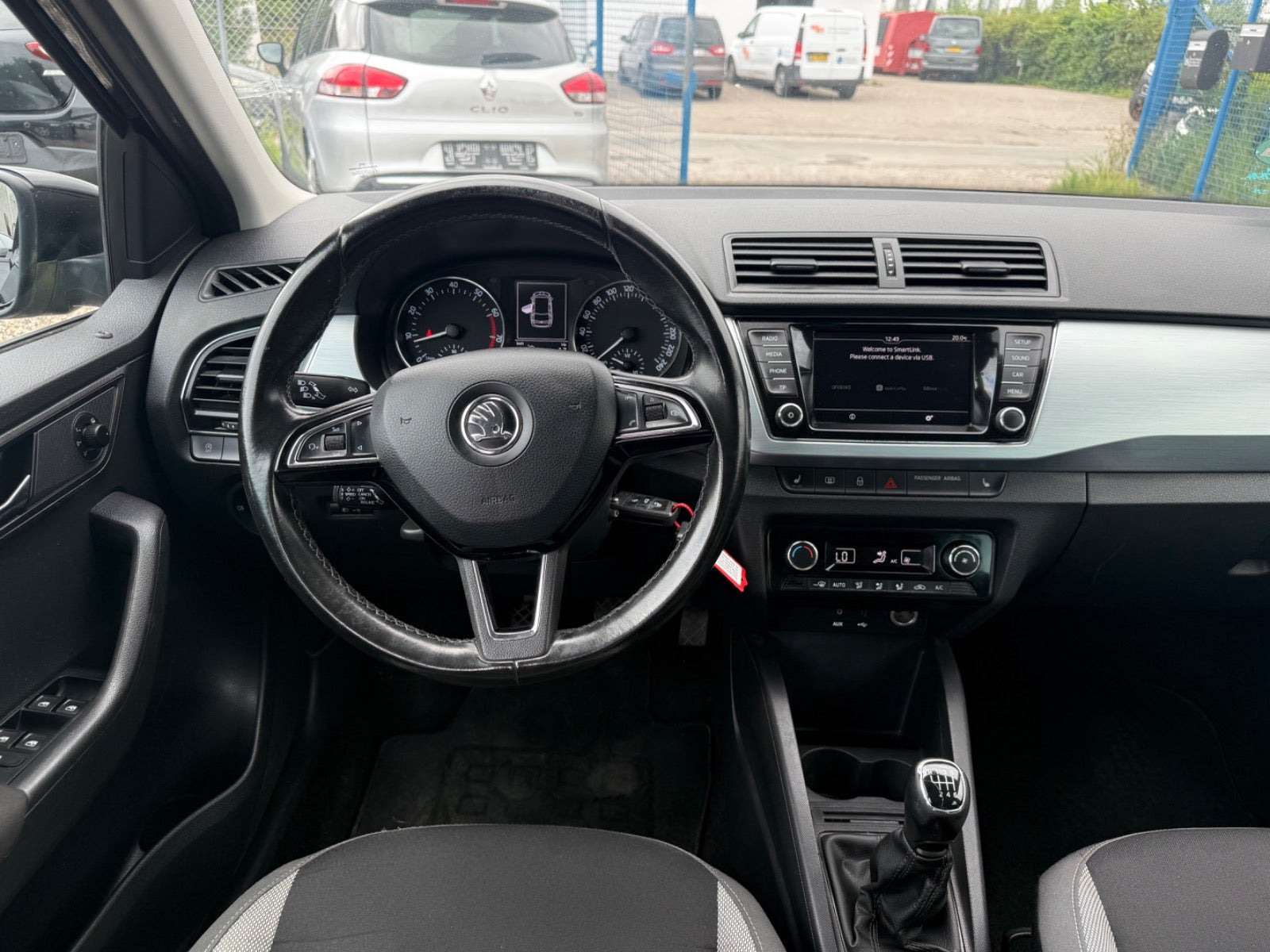 Sort Skoda Fabia fra 2017