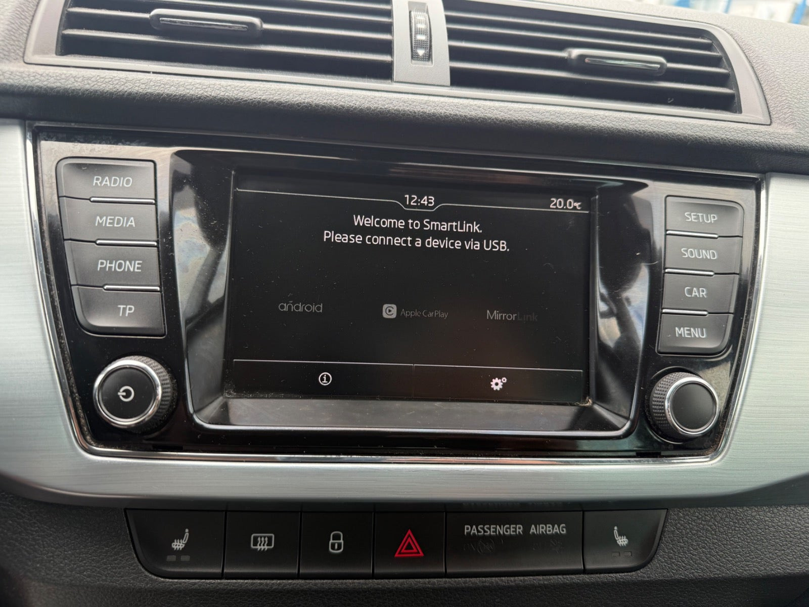 Sort Skoda Fabia fra 2017