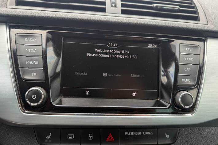 Sort Skoda Fabia fra 2017