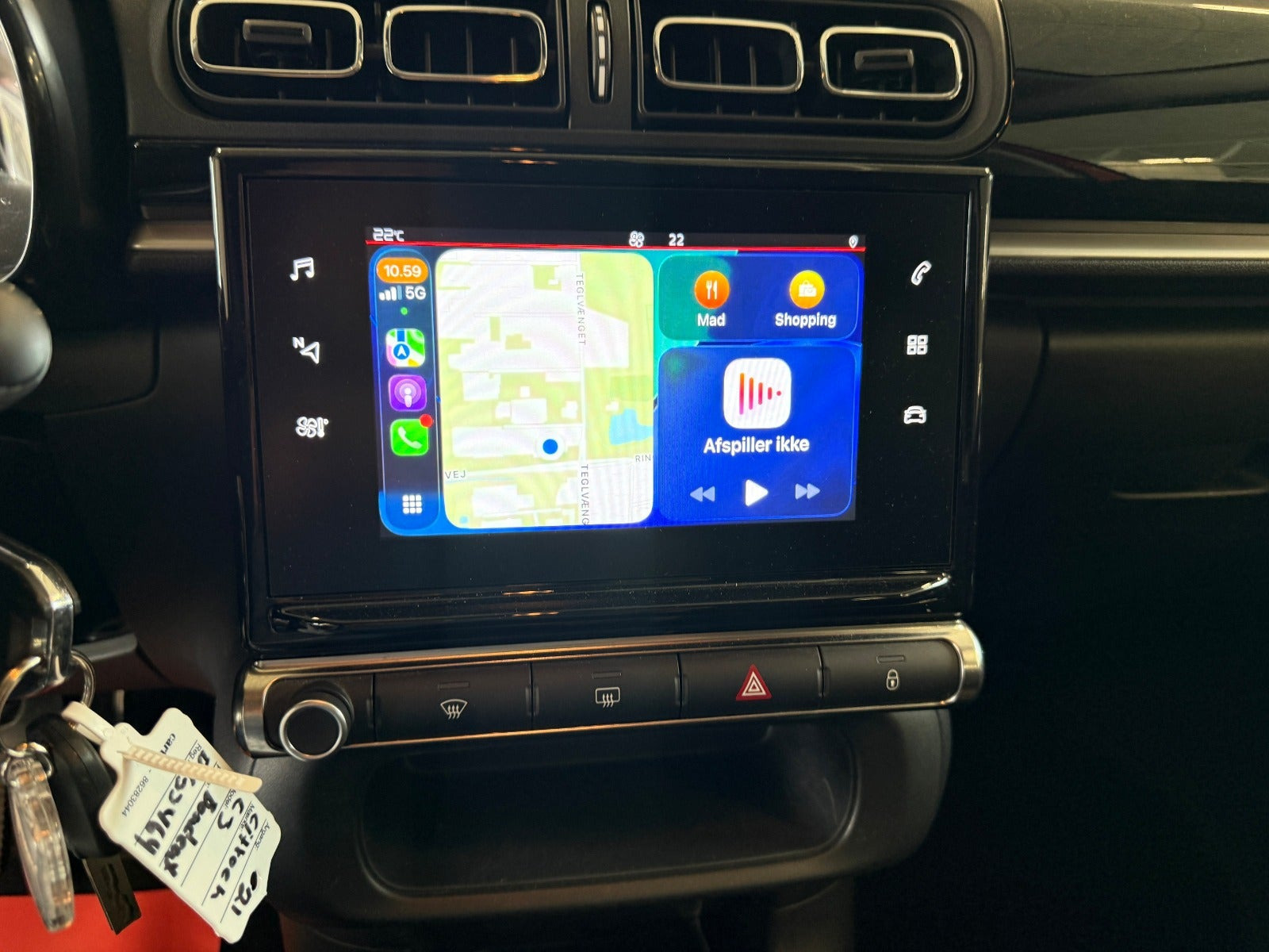 Rød Citroën C3 fra 2021