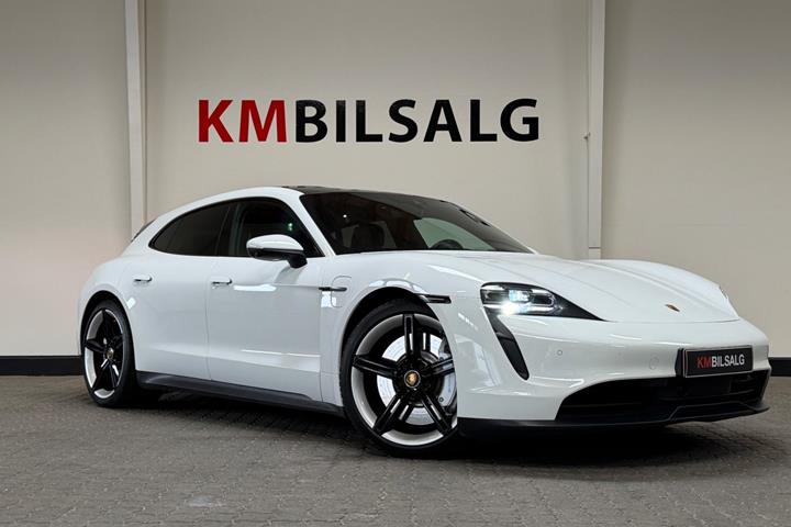 Hvid Porsche Taycan fra 2022