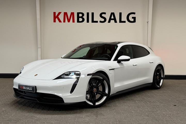 Hvid Porsche Taycan fra 2022