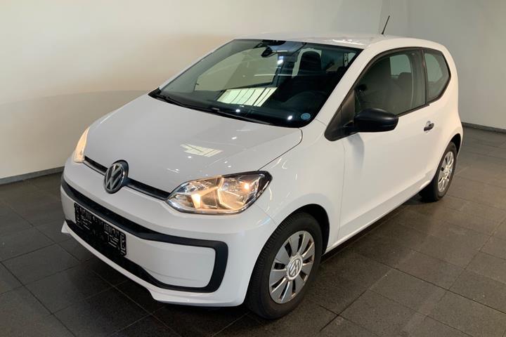 Hvid VW UP! fra 2017 set udefra