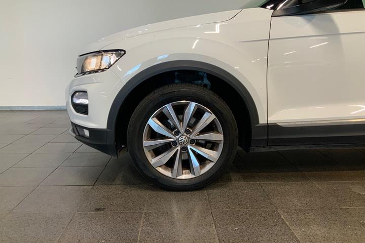 Hvid VW T-Roc fra 2020