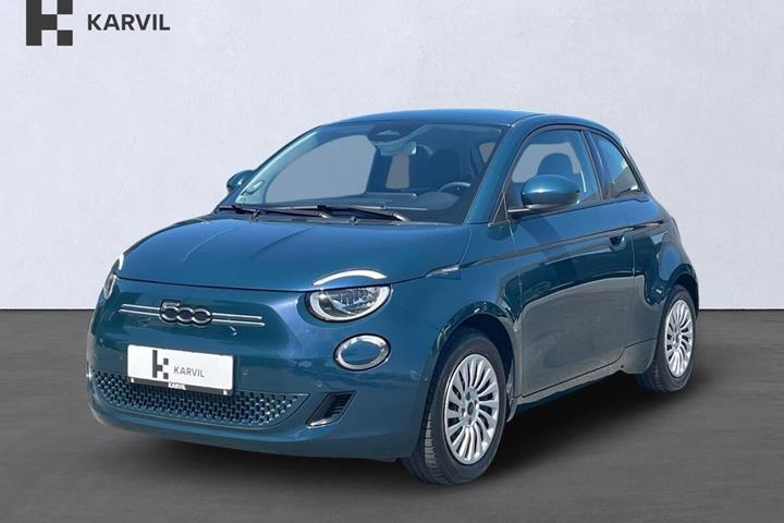 Grøn Fiat 500e fra 2023