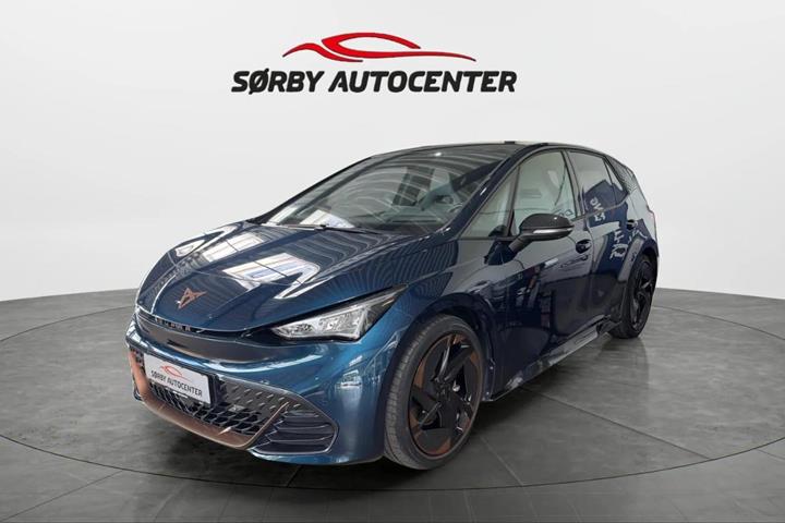 Blå Cupra Born fra 2022 set udefra