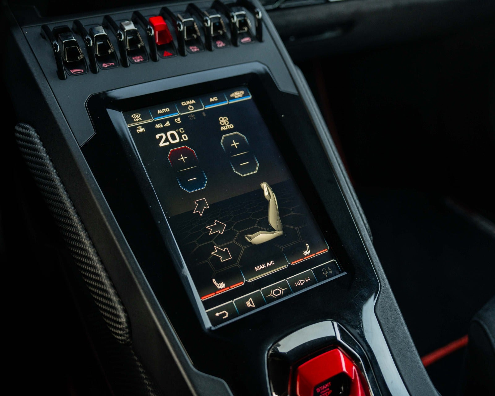 Orange Lamborghini Huracan fra 2019