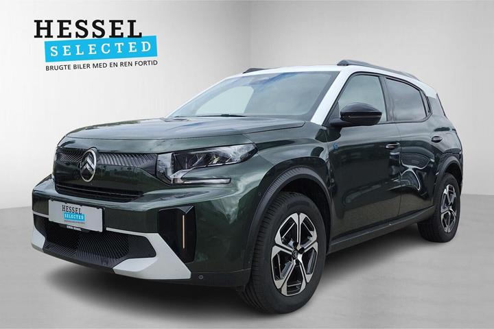 Grøn Citroën e-C3 Aircross fra 2025 set udefra