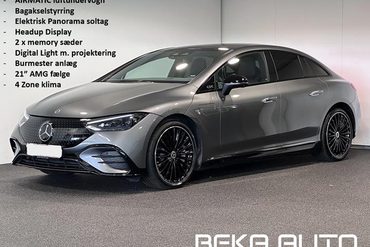 Grå Mercedes EQE300 fra 2025