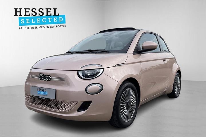 Pink Fiat 500e fra 2023