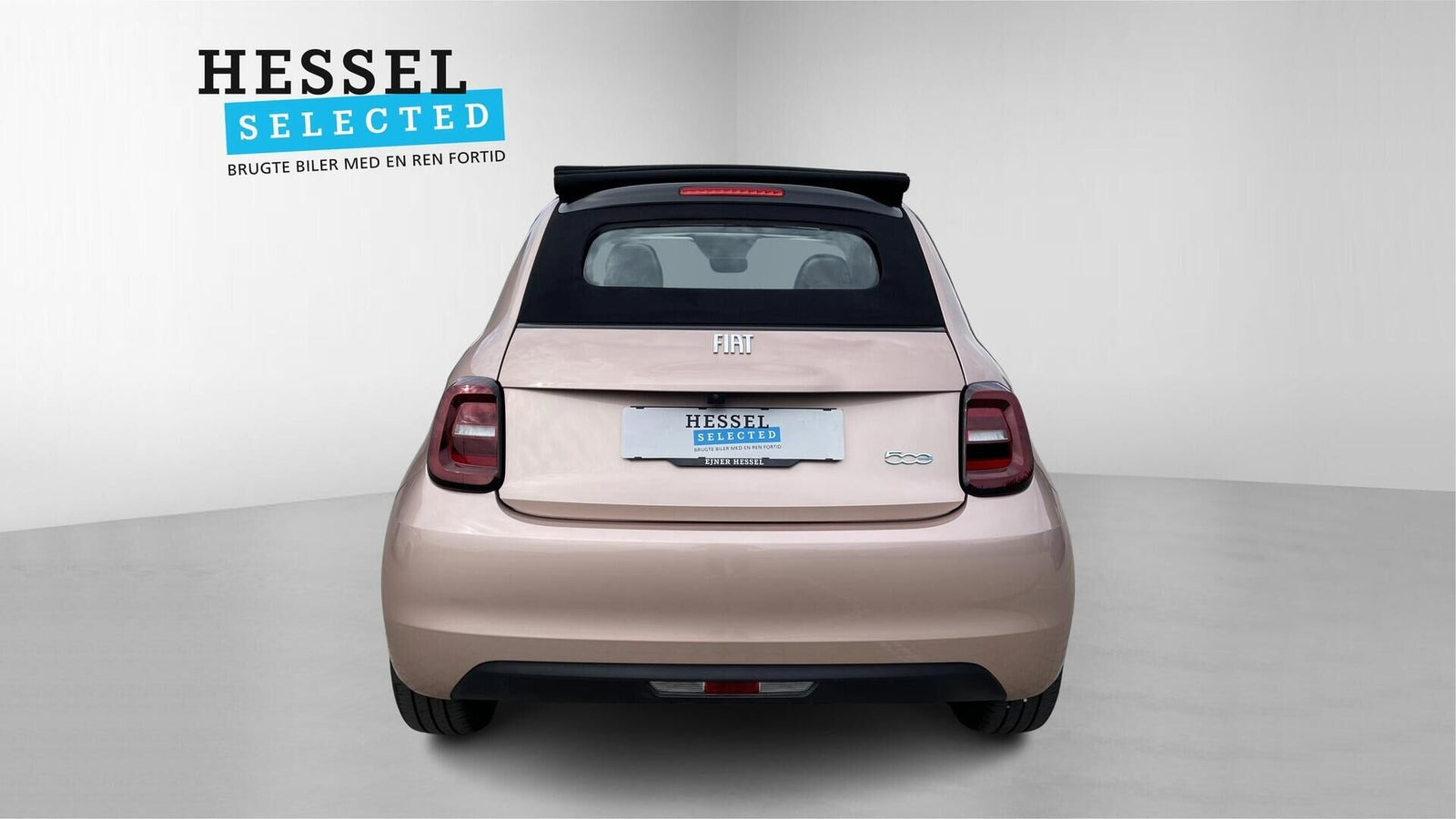 Pink Fiat 500e fra 2023