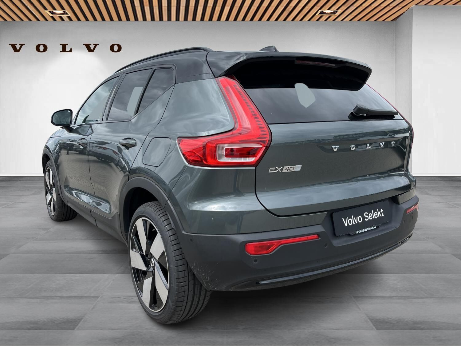 Grøn Volvo EX40 fra 2026