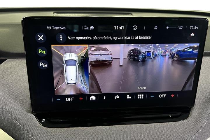 Grå Skoda Enyaq fra 2022