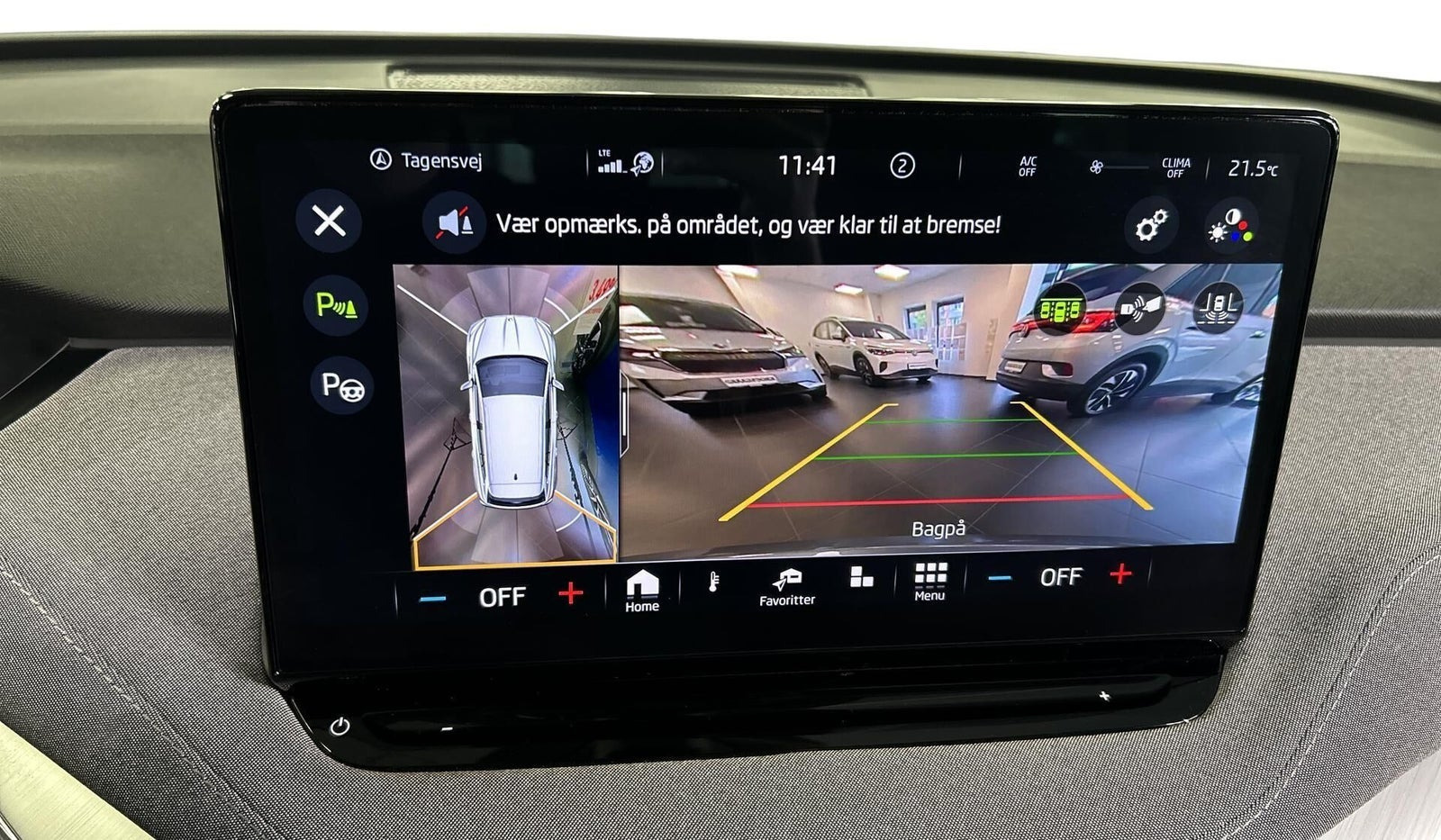 Grå Skoda Enyaq fra 2022
