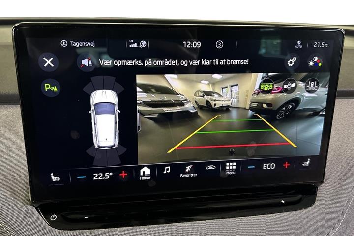 Grå Skoda Enyaq fra 2023