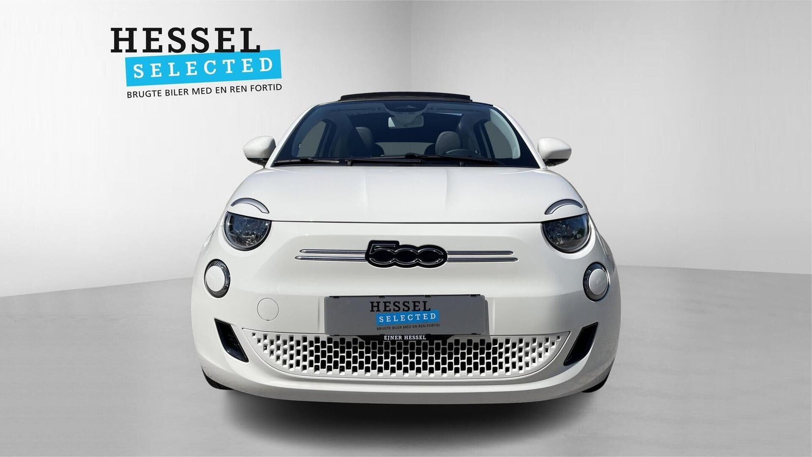 Hvid Fiat 500e fra 2023