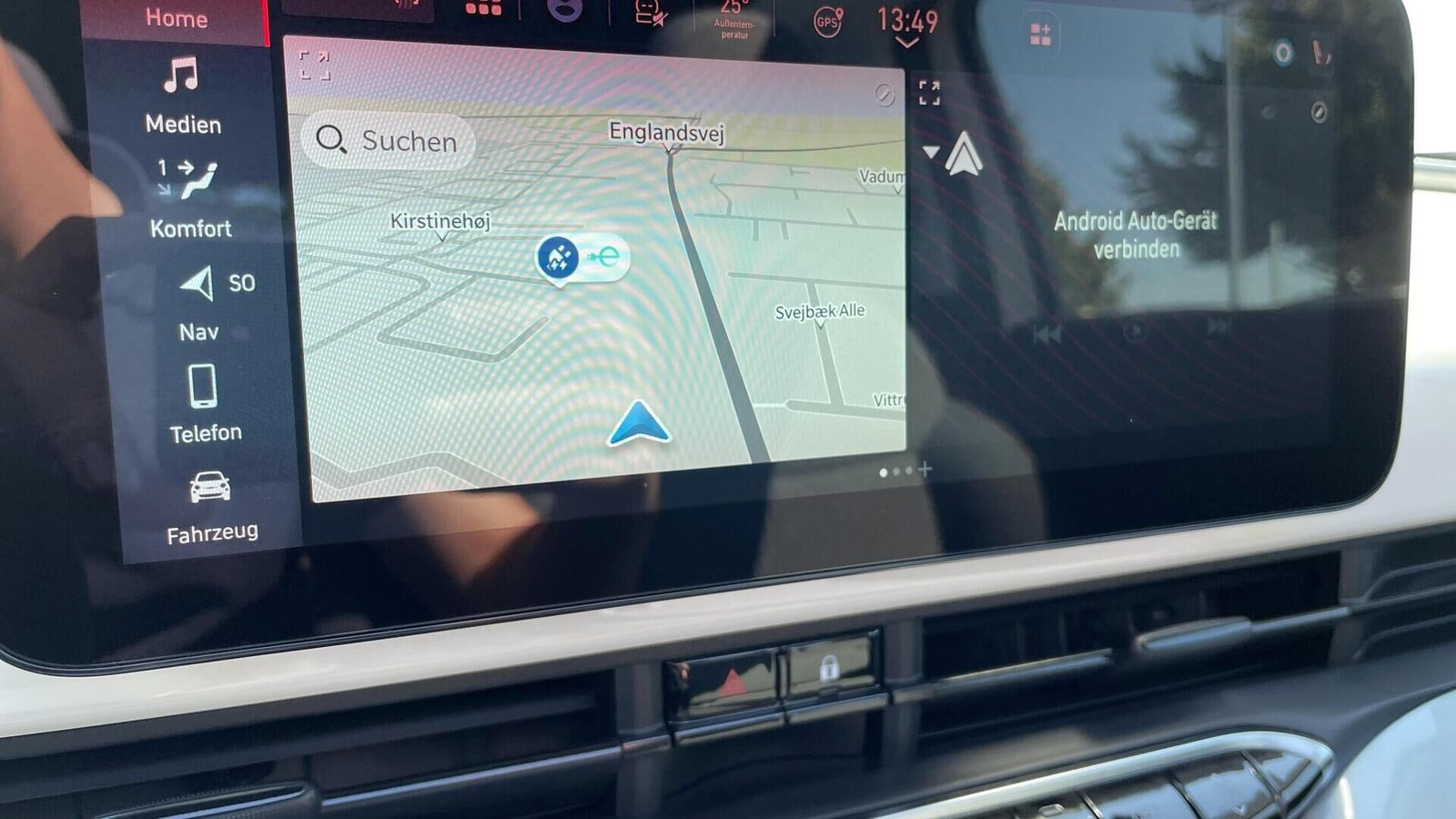 Hvid Fiat 500e fra 2023