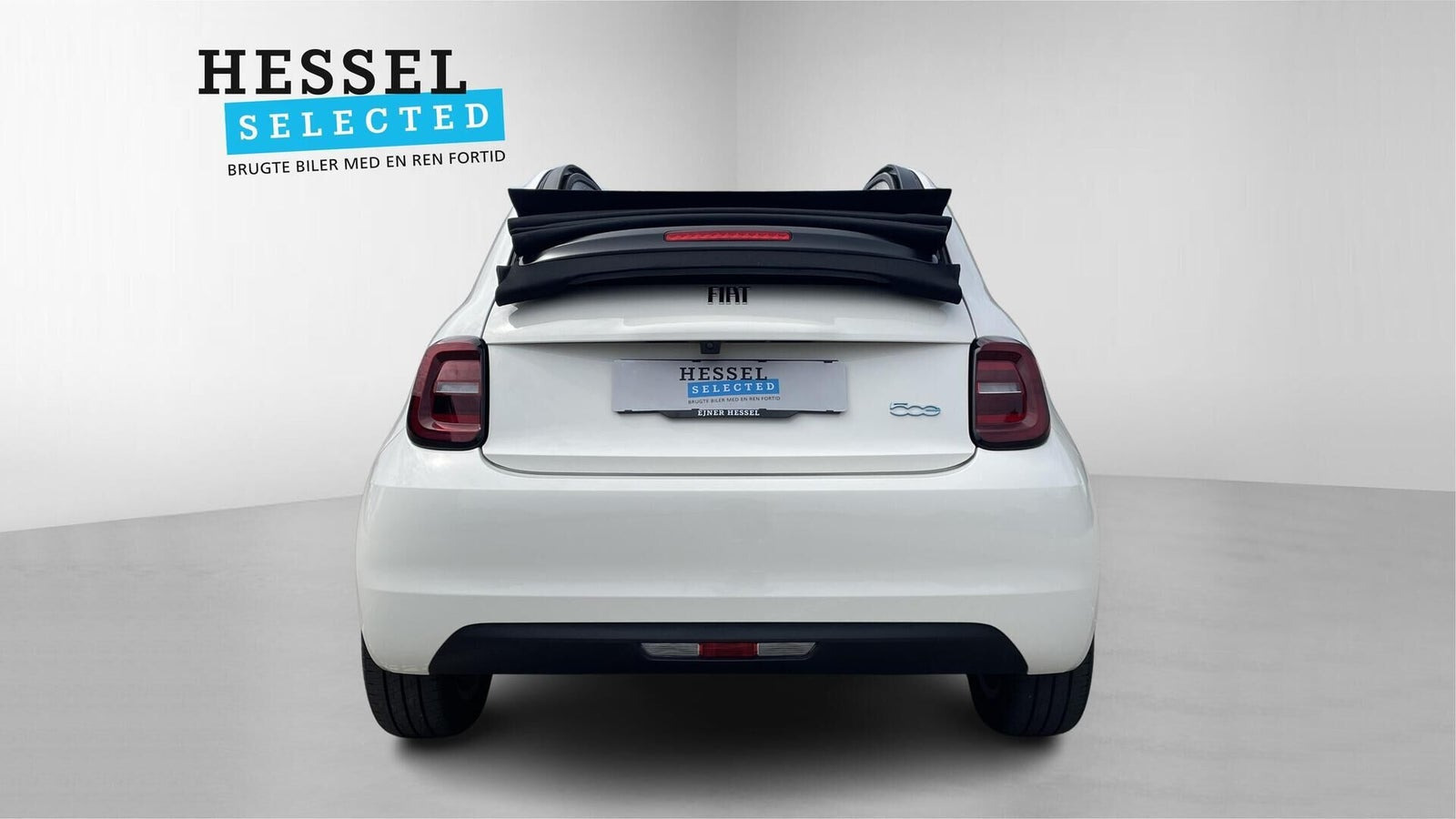 Hvid Fiat 500e fra 2023