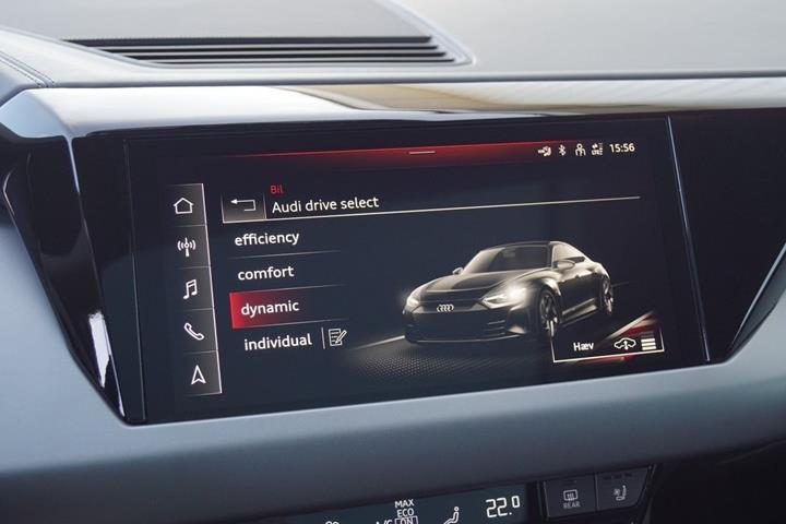 Sort Audi e-tron GT fra 2022