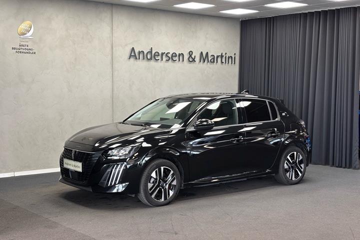 Sort Peugeot e-208 fra 2025