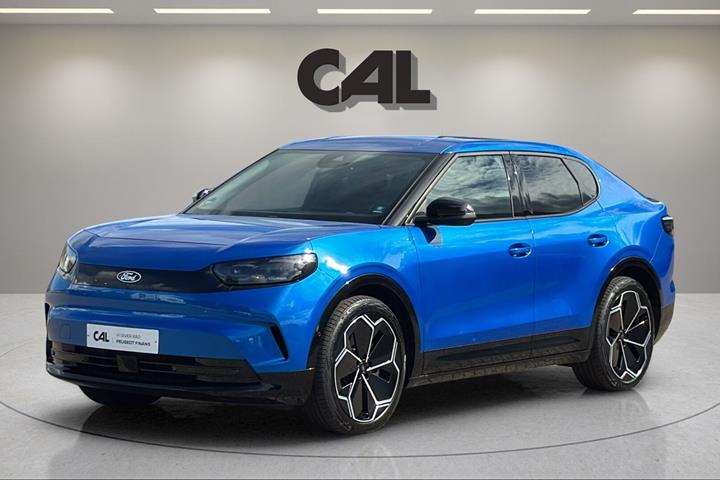 Blå Ford Capri fra 2025