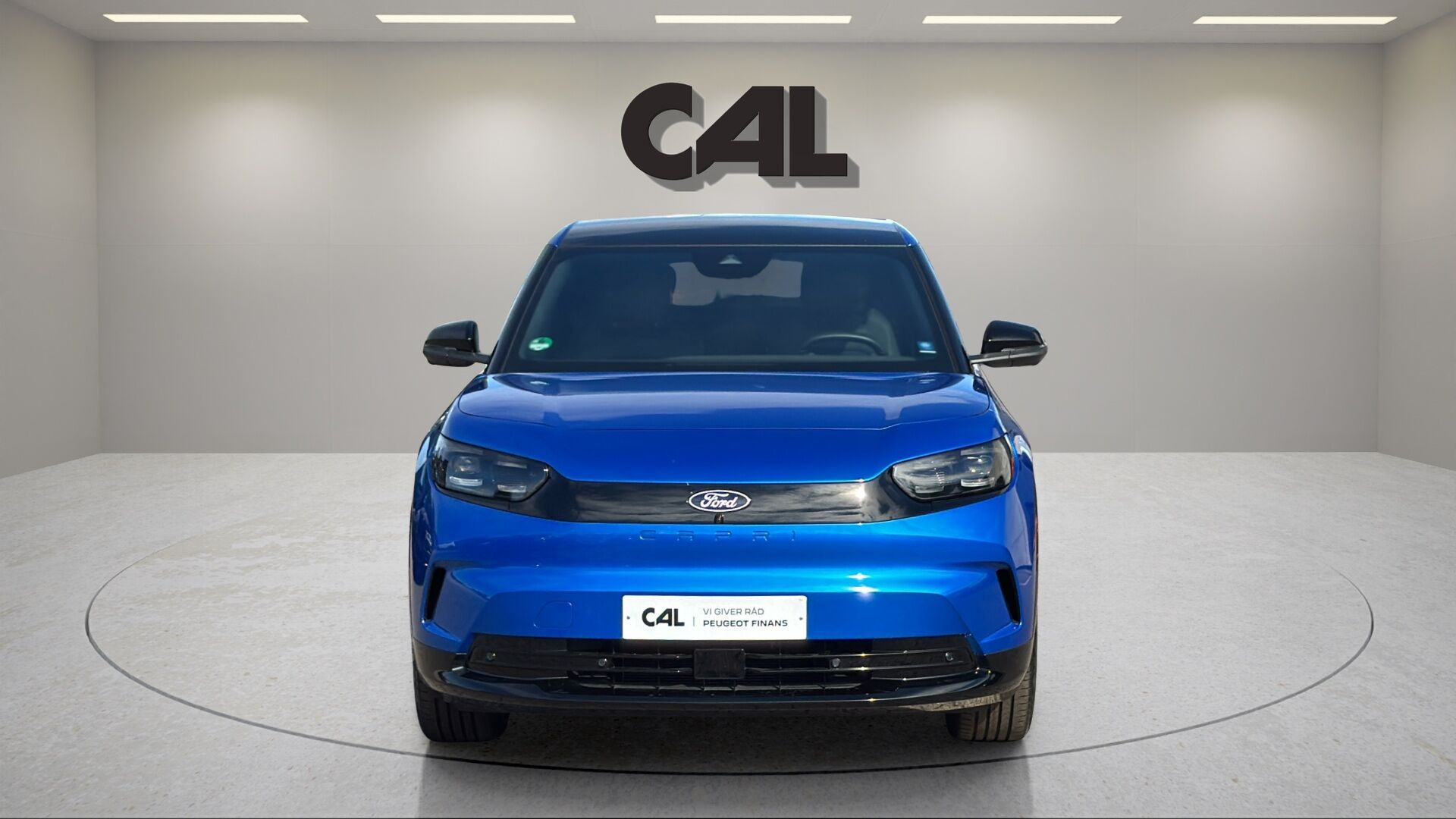 Blå Ford Capri fra 2025