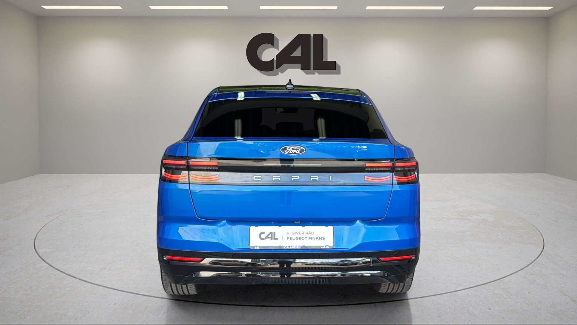 Blå Ford Capri fra 2025