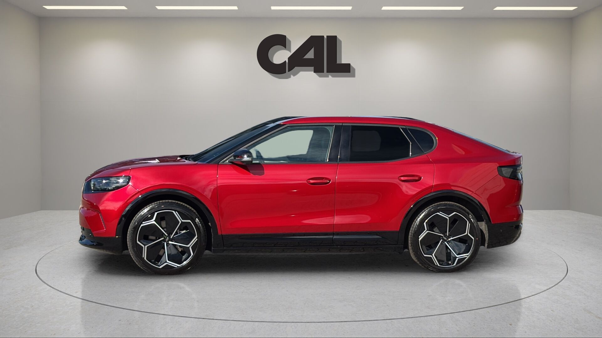 Rød Ford Capri fra 2025