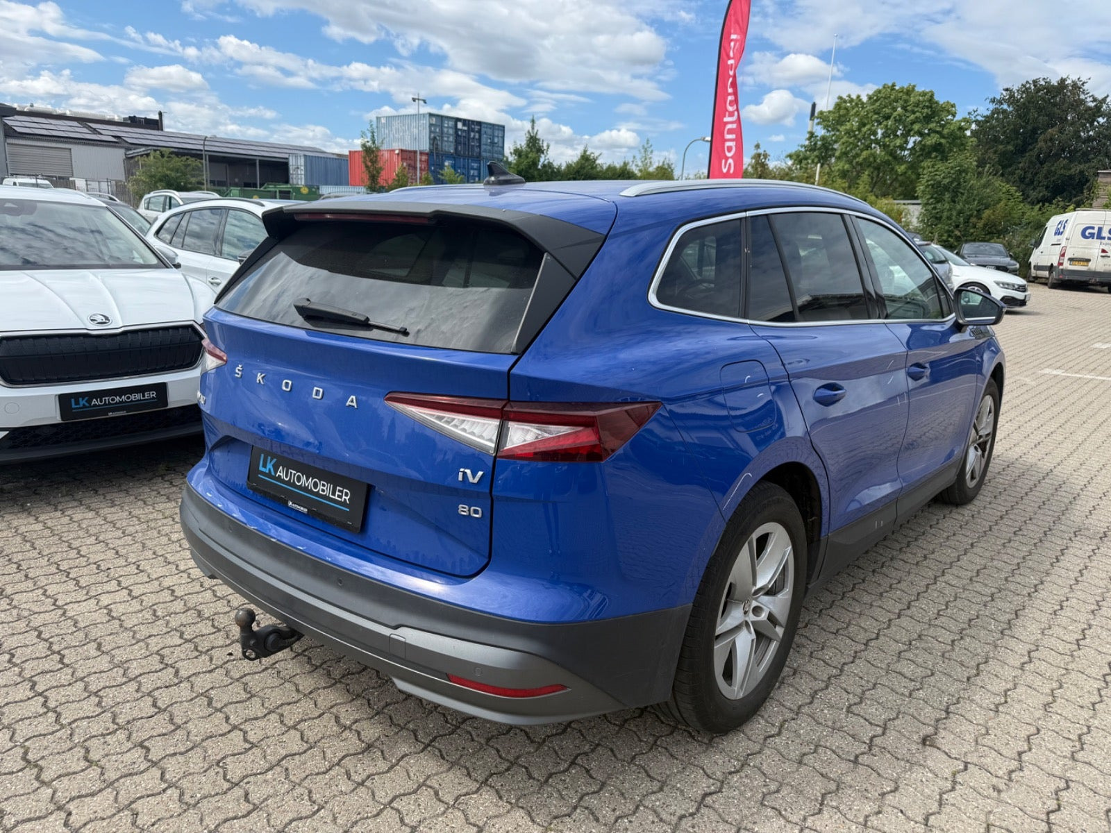 Blå Skoda Enyaq fra 2022