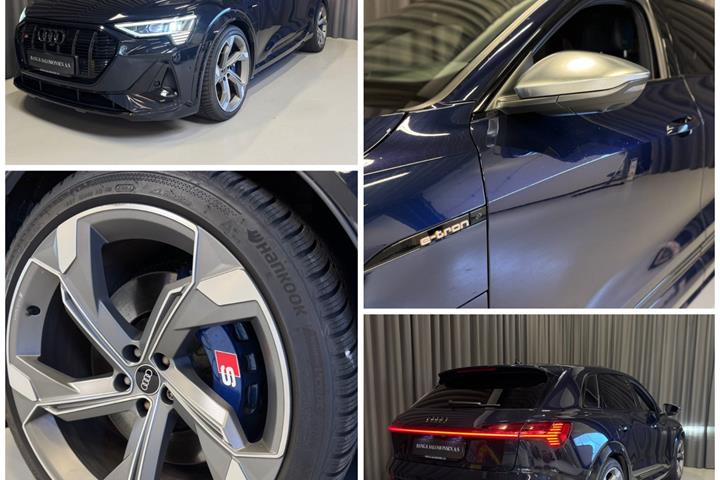 Blå Audi e-tron S fra 2022