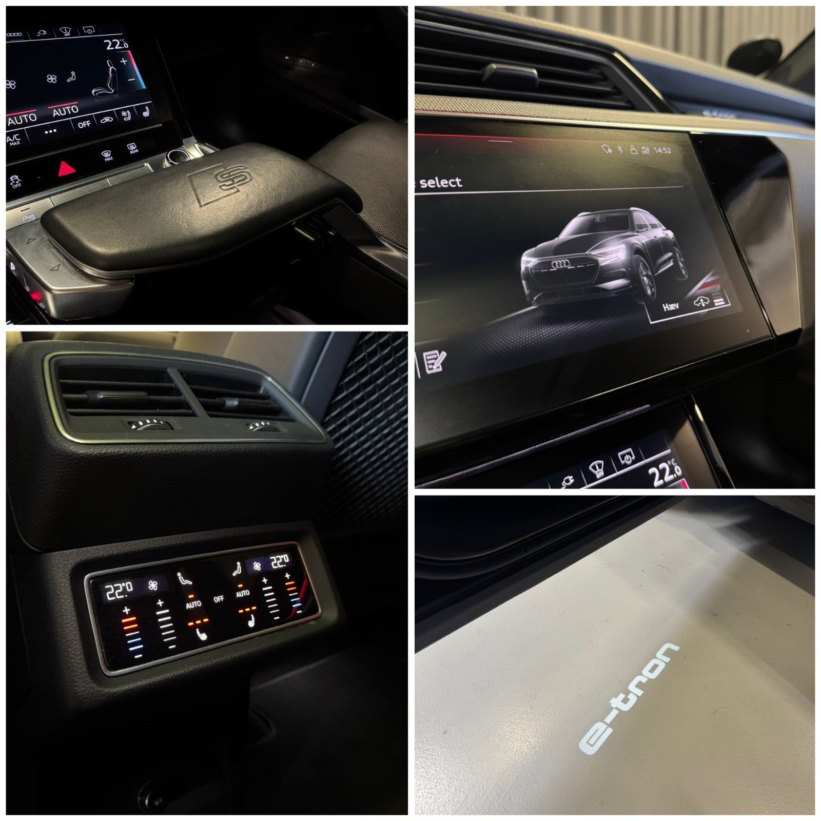Blå Audi e-tron S fra 2022