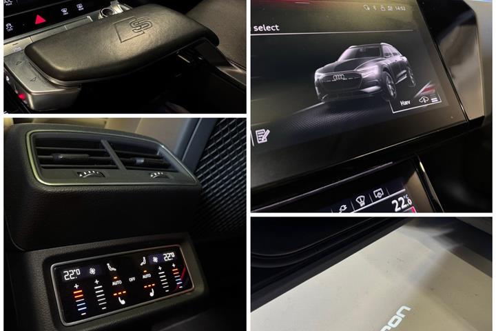 Blå Audi e-tron S fra 2022