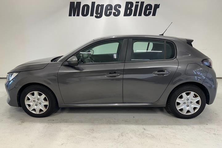 Grå Peugeot 208 fra 2020