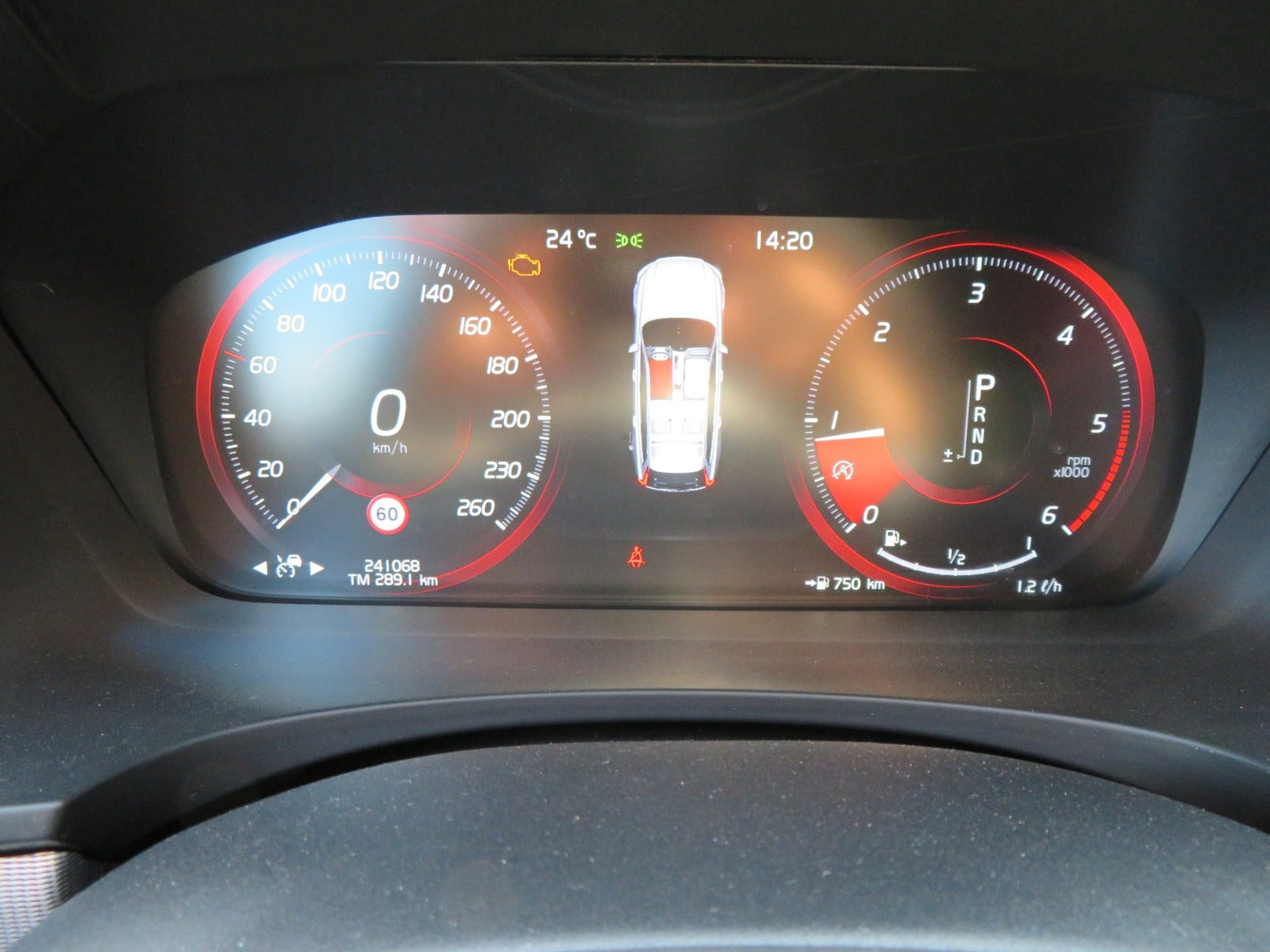 Sort Volvo V90 fra 2019