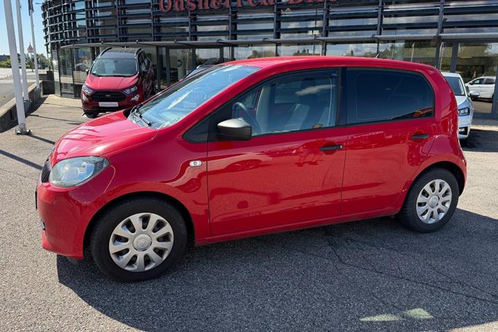 Rød Skoda Citigo fra 2014