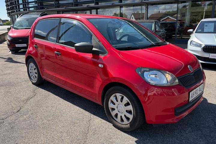 Rød Skoda Citigo fra 2014