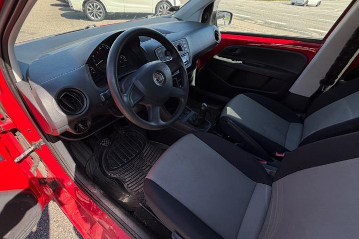 Rød Skoda Citigo fra 2014
