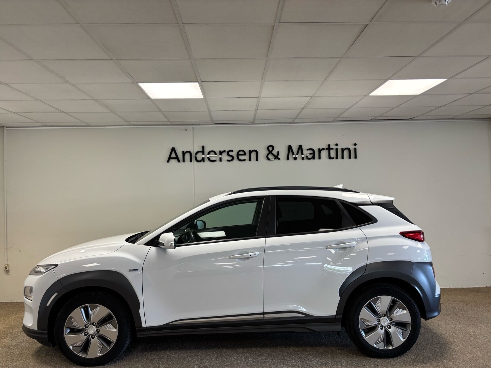 Hvid Hyundai Kona fra 2020