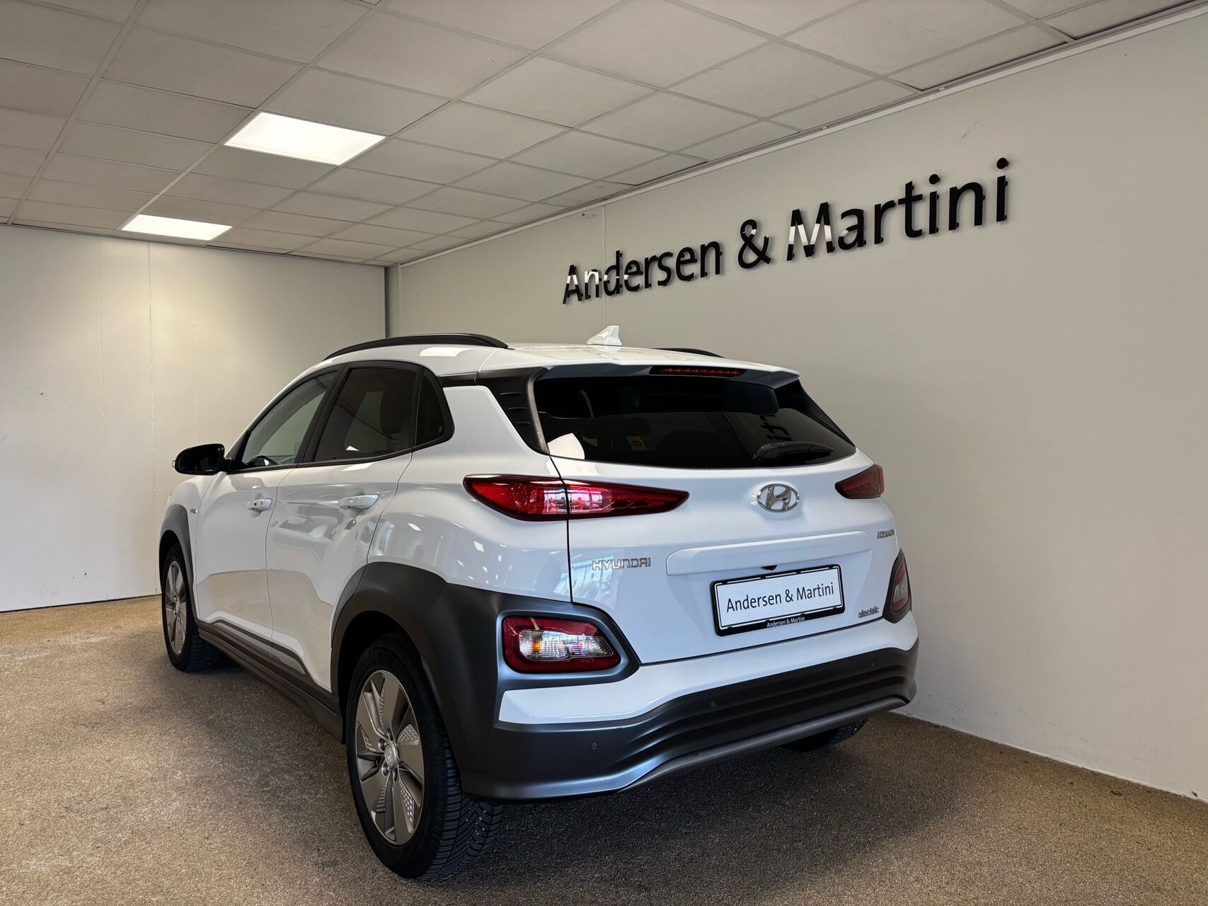 Hvid Hyundai Kona fra 2020
