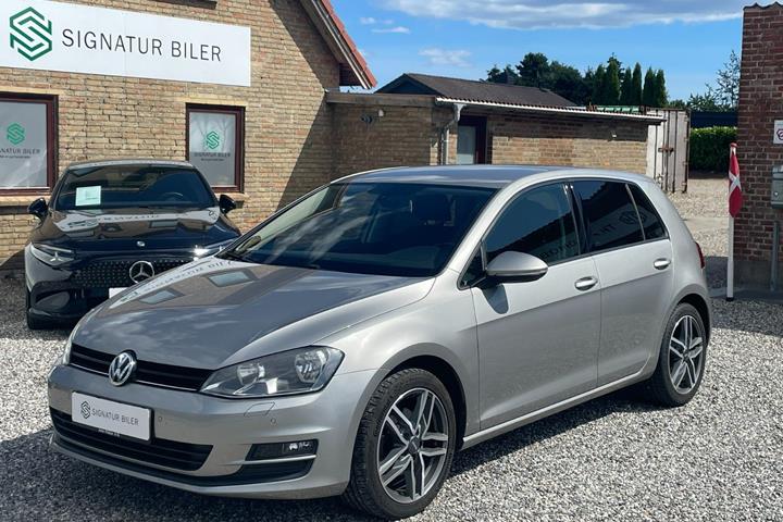 Sølv VW Golf VII fra 2013