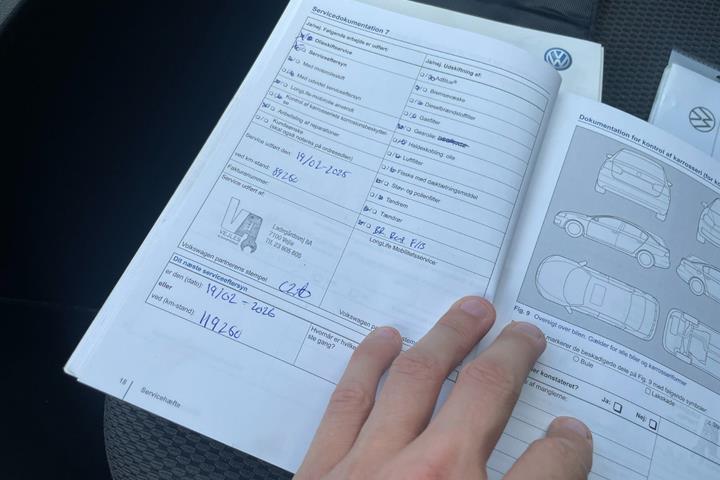 Sølv VW Golf VII fra 2013