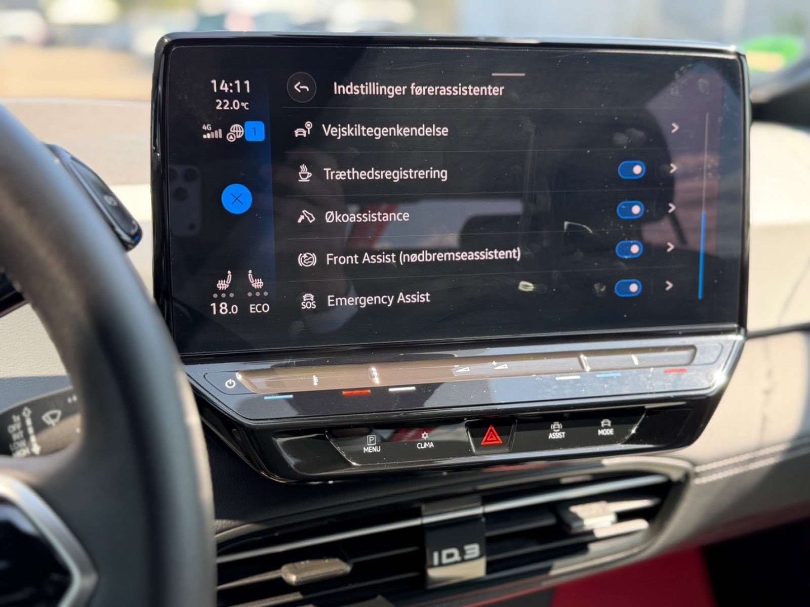 Grøn VW ID.3 fra 2023