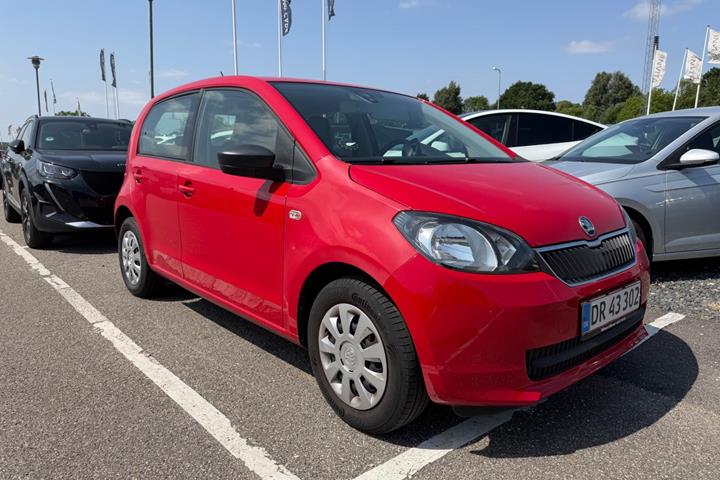Rød Skoda Citigo fra 2014