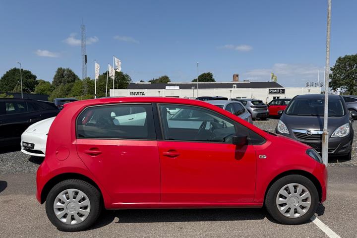 Rød Skoda Citigo fra 2014