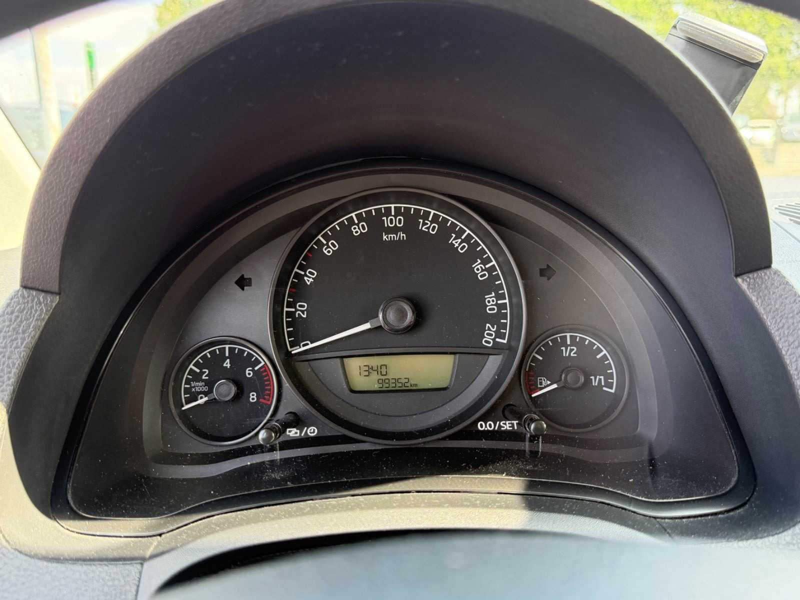 Rød Skoda Citigo fra 2014
