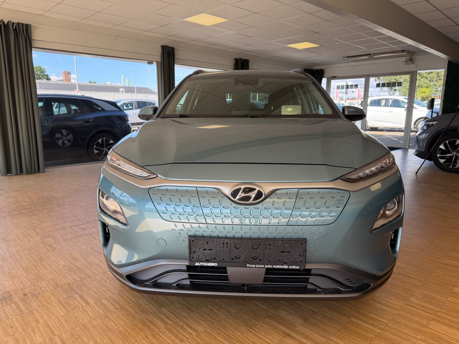 Blå Hyundai Kona fra 2020