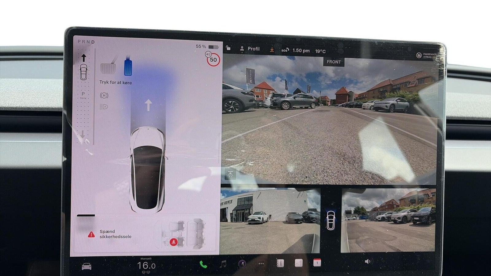 Hvid Tesla Model 3 fra 2026