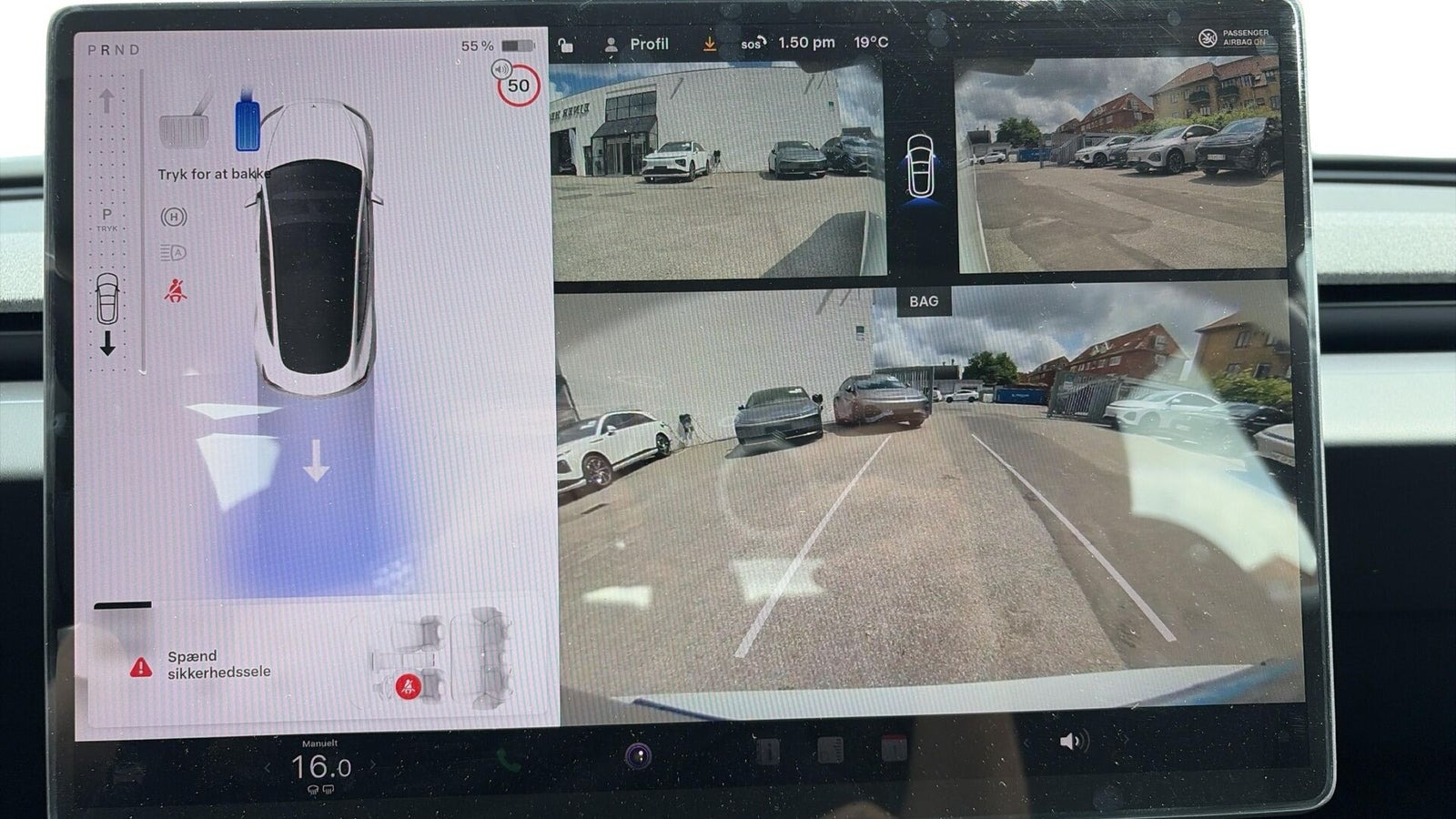 Hvid Tesla Model 3 fra 2026