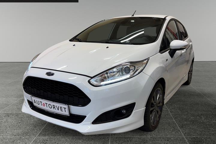 Hvid Ford Fiesta fra 2016