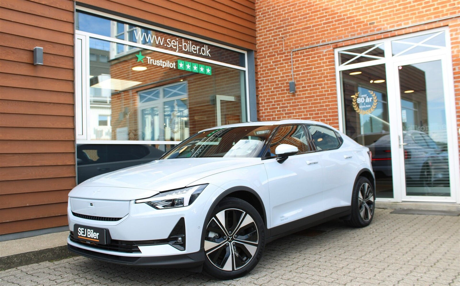 Hvid Polestar 2 fra 2024
